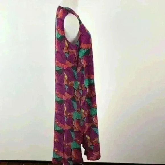 New Lularoe Joy Womens long vest duster size S 4-6 multicolored leaves - Picture 4 of 11